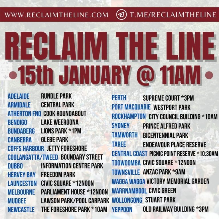 Reclaim the line 15th Jan 22